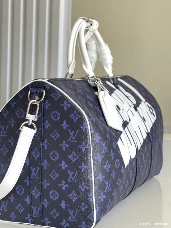 Official oldcobbler KEEPALL VUITTON BANDOULIERE 55 LOUIS 0705
